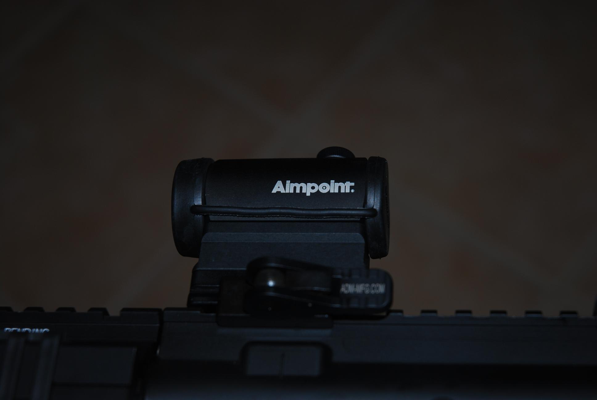 Aimpoint Micro H1, ADM mount on AR-15 || NIKON D80/18-70mm f/3.5-4.5@56 | 1/60s | f4.5 | ISO100 || 2010-08-29 23:59:38