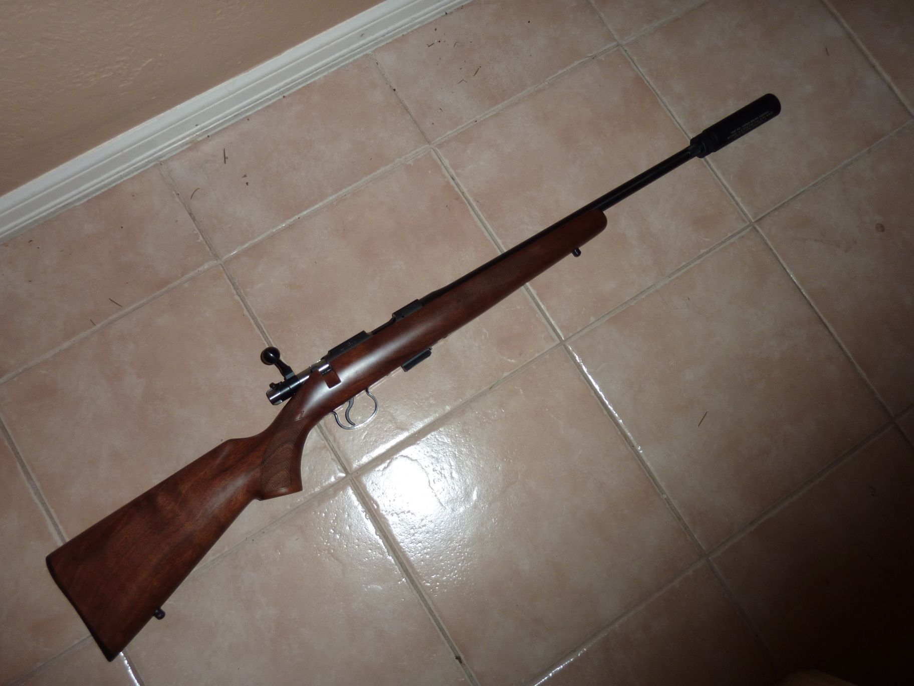 CZ 452 American 16-inch with fake suppressor || DMC-ZS3@4.4 | 1/30s | f3.3 | ISO100 || 2011-03-30 00:50:08